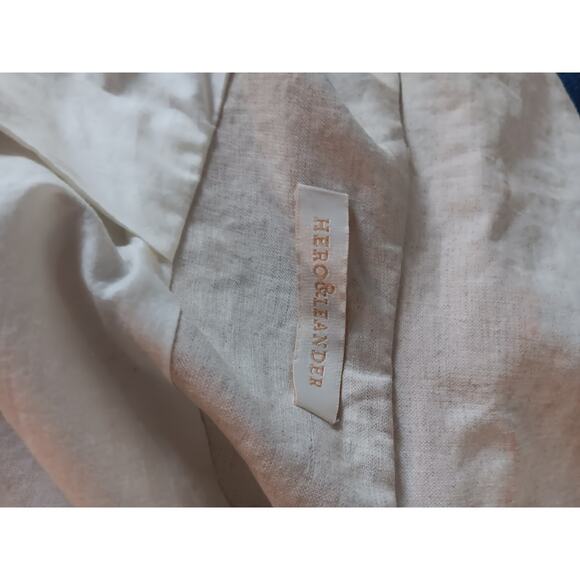 Anthropologie Hero & Leander Cream linen blazer jacket, lined Large - Picture 4 of 6